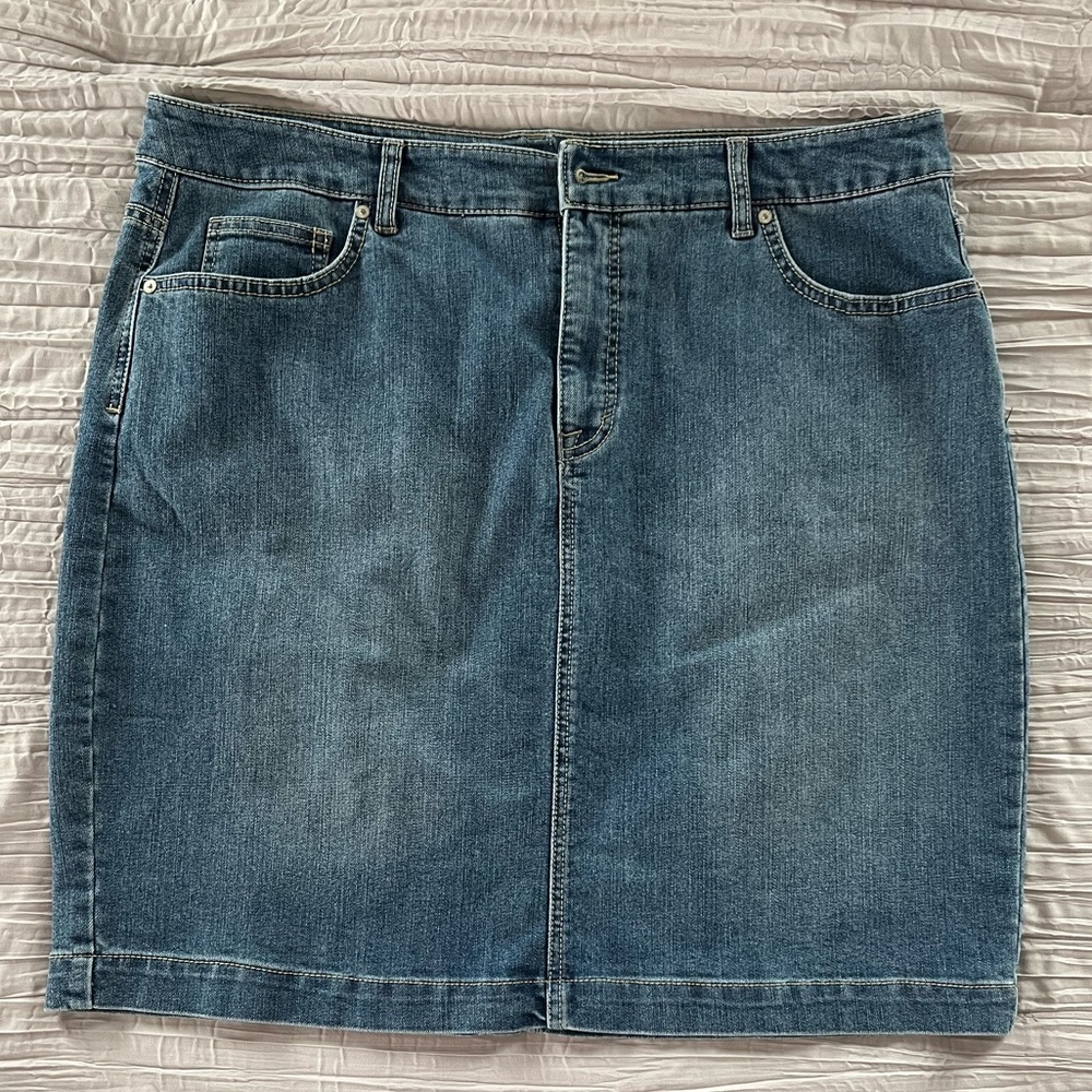 Traditional Blue Jean Skirt